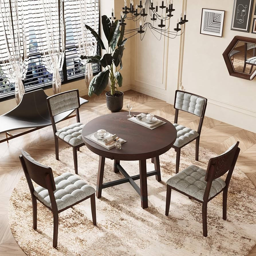 Best 42-Inch Round Wood Dining Tables for Compact Kitchens