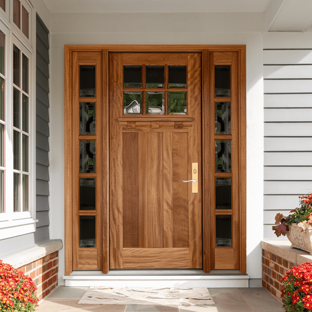 Best Solid Wood Front Doors with Sidelights for Energy Efficiency