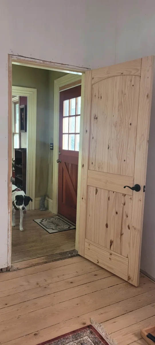 Installing Prehung Solid Wood Doors on Unlevel Floors
