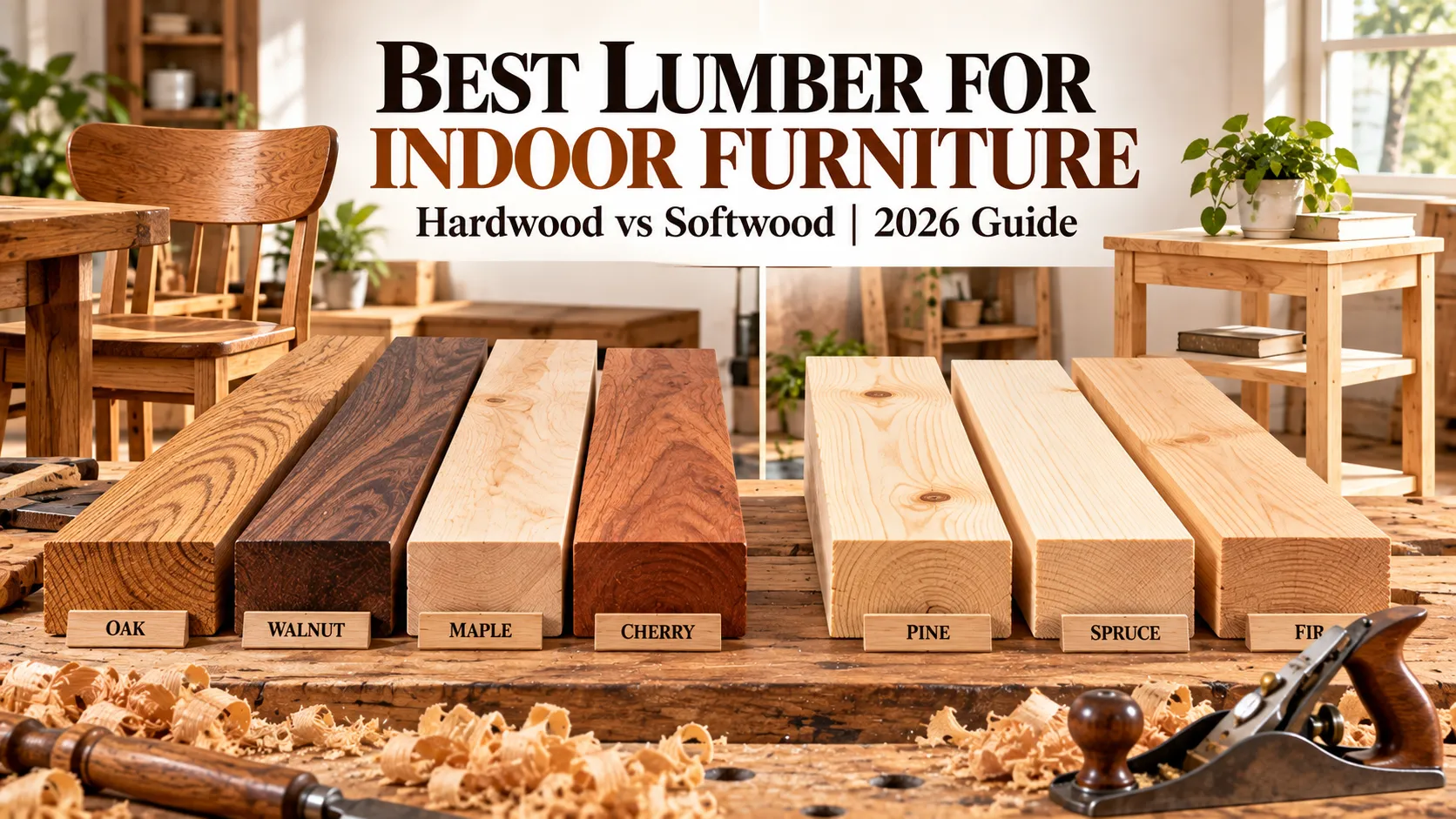 best lumber for indoor furniture