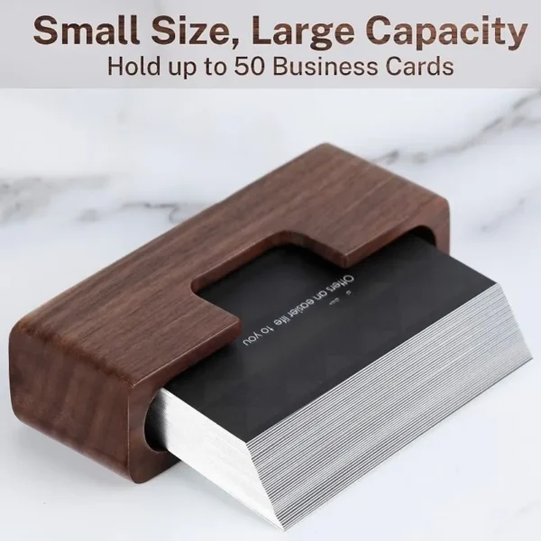 Black Walnut Business Card Holder