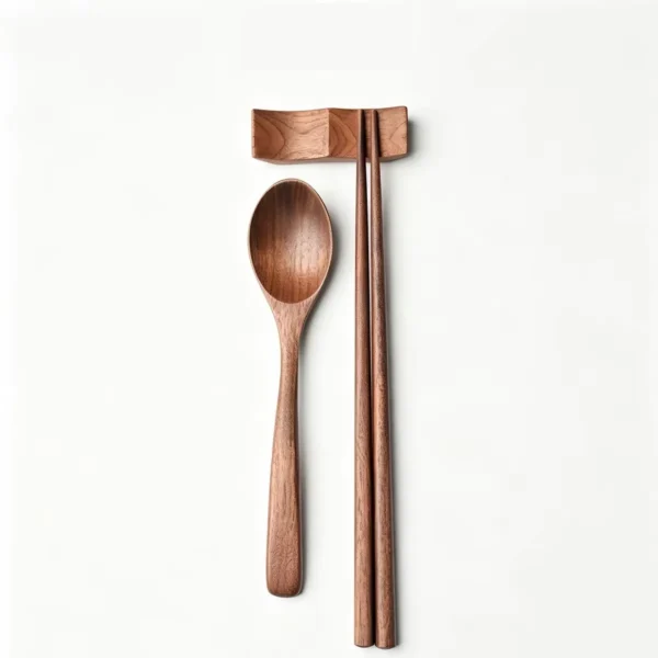 IMG_1804 Wooden Spoon and Chopsticks Set with Rest