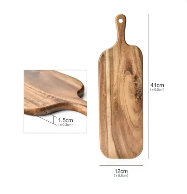 Long Handle Wooden Cutting Board with Hanging Hole
