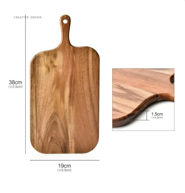 Long Handle Wooden Cutting Board with Hanging Hole