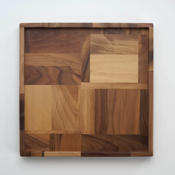 O1CN0185kPMz1WOpmVMpTrr_725762779.webp Black walnut solid wood tray with spliced Japanese style design, shown in a rectangular shape with handle.