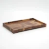 O1CN019eWUHu1WOpmUci8Ze_725762779.webp Black walnut solid wood tray with spliced Japanese style design, shown in a rectangular shape with handle.