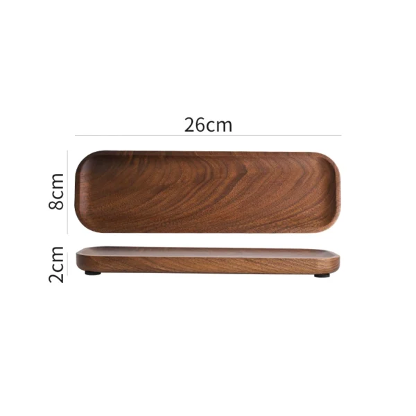 O1CN01ImMKrp1y0qIR5DJgT_2218669966517.webp Walnut serving tray - solid wood square tea and snack plate