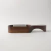 Jiwuji Acacia Wood Cheese Grater with stainless steel blade and acacia wood handle