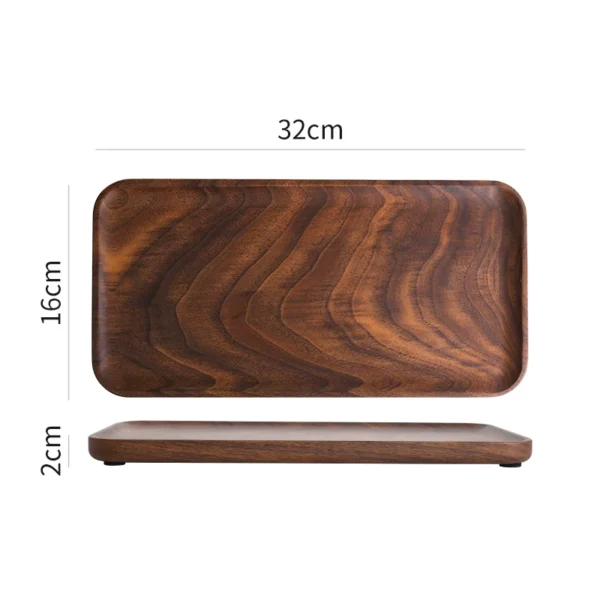 O1CN01dyl8Cn1y0qIQx3tmU_2218669966517.webp Walnut serving tray - solid wood square tea and snack plate