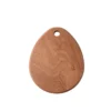 Round ebony wood cutting board with double-sided design for kitchen and baby food preparation