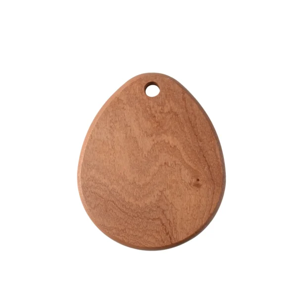 Round ebony wood cutting board with double-sided design for kitchen and baby food preparation
