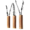 Wood Wall Planter Set, Hanging Pocket Vase for Plants