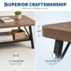 Two-tier coffee table showing the open storage shelf beneath the tabletop