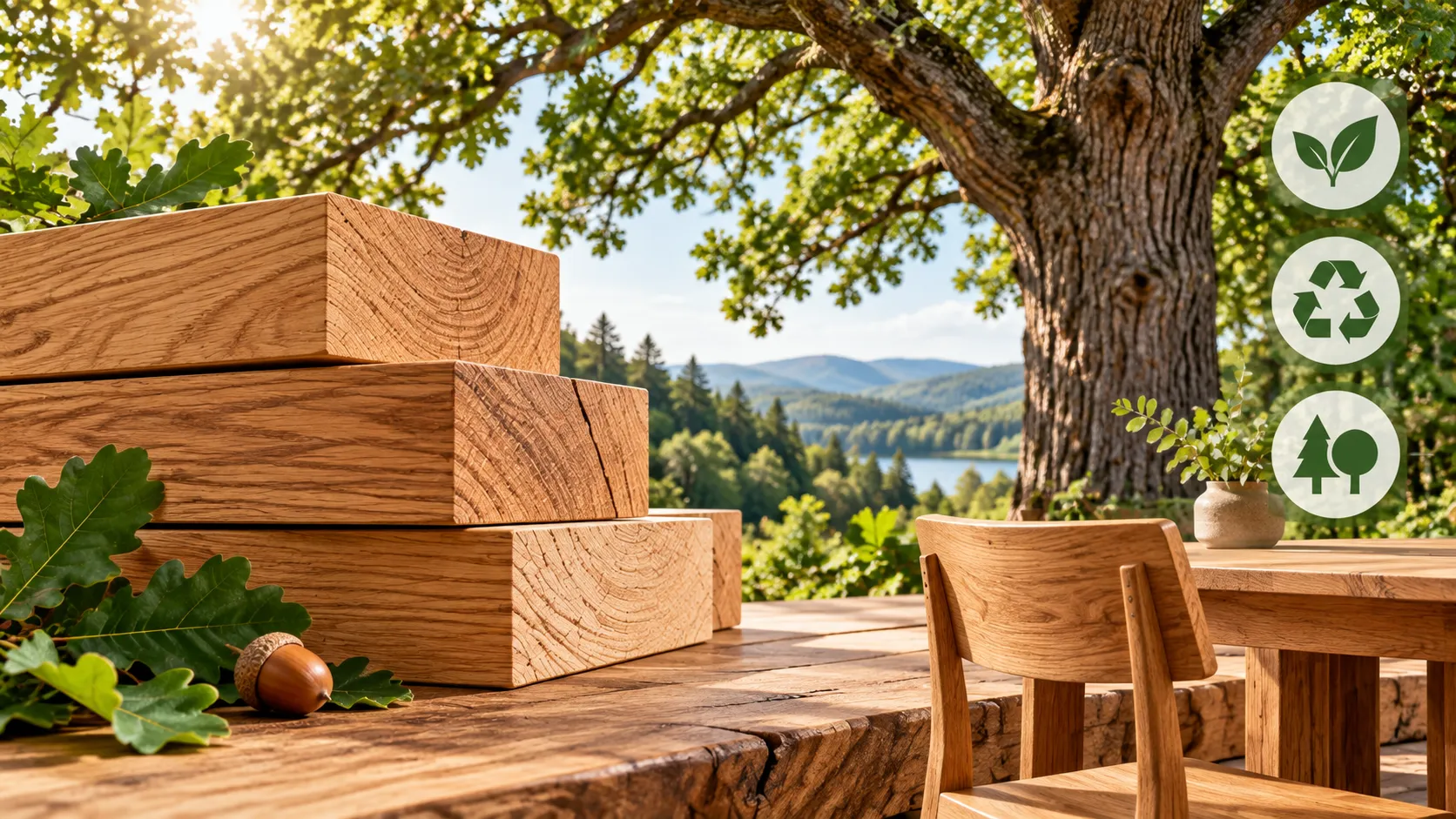 Sustainable Oakwood Forest Living