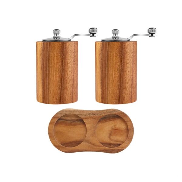 Solid wood manual hand-crank pepper grinder for Sichuan peppercorn
