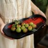 product-7885fec0d3bc1786 Handmade solid rosewood tray for tea sandwiches and fruit, available in multiple sizes.